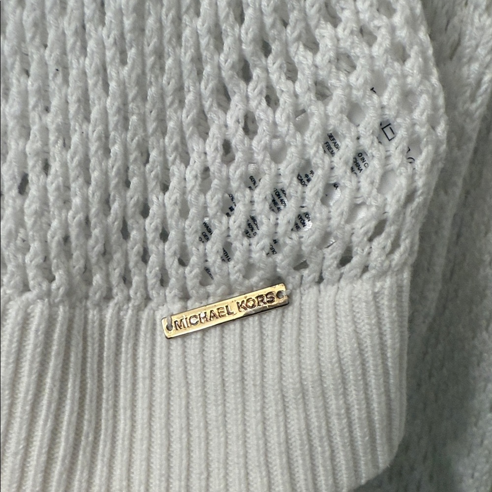 Michael Kors White Knit Sweater Top - Picture 3 of 8